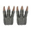 (Gray) 2PCS Dinosaur Claws Toys, Soft Latex Realistic Velociraptor Claws Cosplay 1