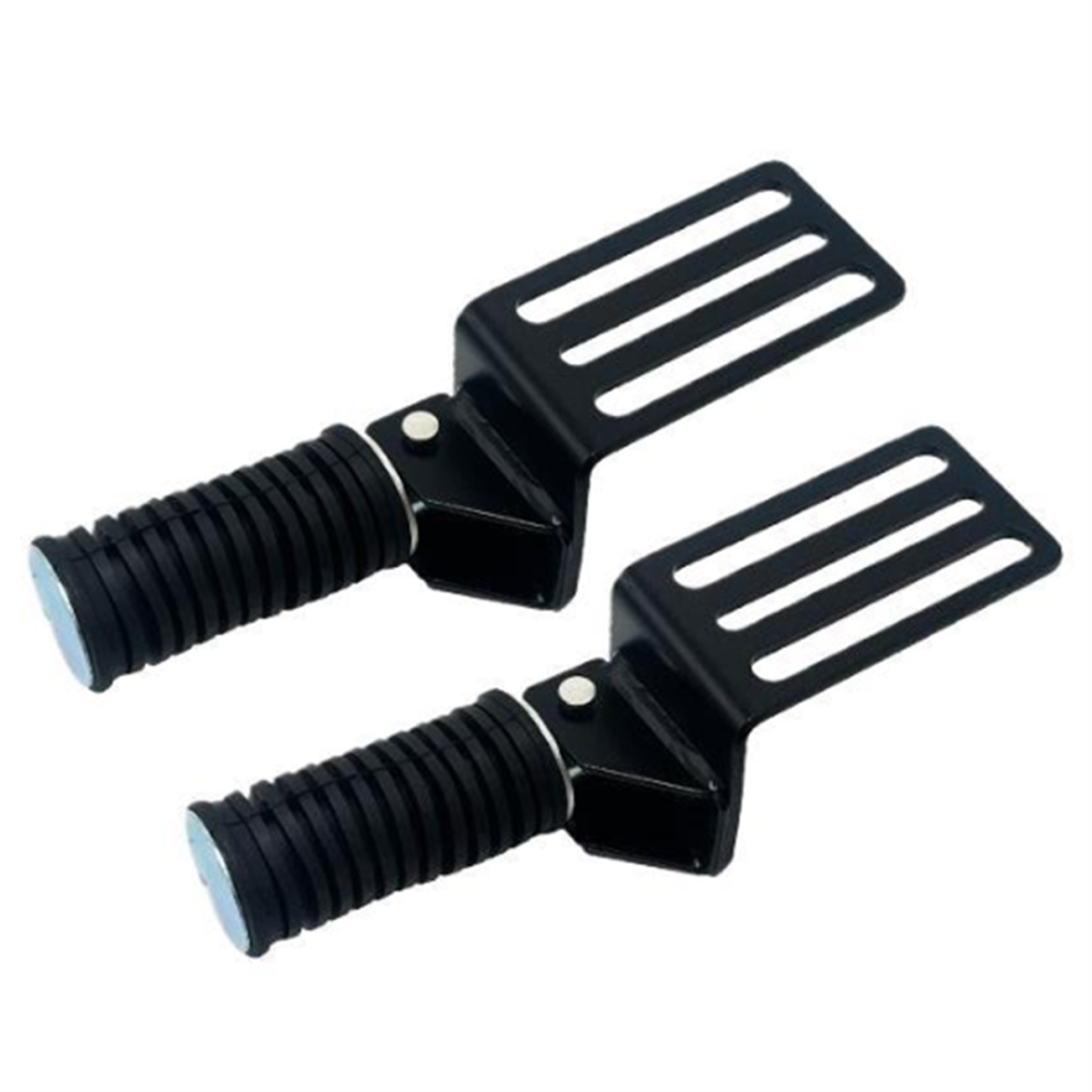 Foldable Metal Motorcycle Foot Pegs - Comfortable Street Cruise Pedals For Enhanced Riding Experience 2Pcs Black 4853680465050