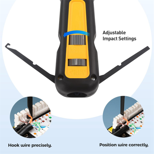 Cable Matters Punch Down Tool with 110 66 Blade, RJ45 Ethernet for Cat 8, 7, 6A, 6, 5e 2