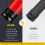 21mm 1/2inch Drive Wheel Protector Impact Socket, Non-Marring Lug Nut Thin Wall Deep Socket Set 5