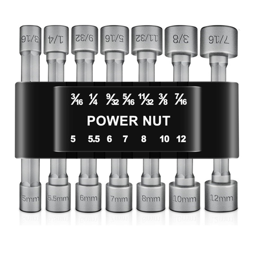 14Pcs Powerful Socket Hexagonal Wrench Handle Screwdriver Extension Rod Pneumatic Insert 4853680461076