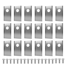 18Pcs High Quality Stainless Steel Lawn Mower Replacement Blades Set for Landroid Robot Mowers 18pcs