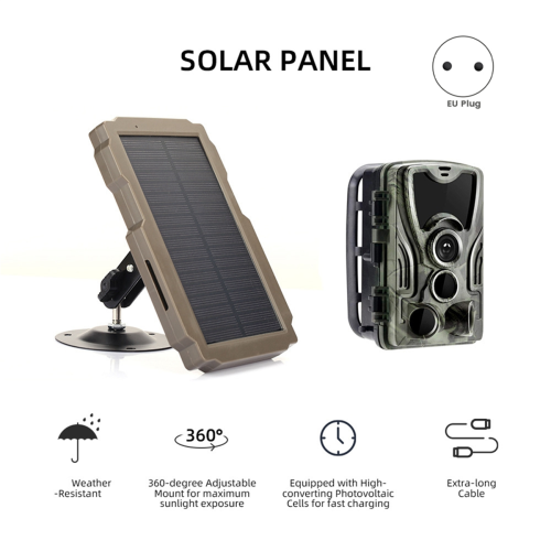 Outdoor Camera SP-03 Trail Solar Panel Kit for All Model Charging EU Plug 2
