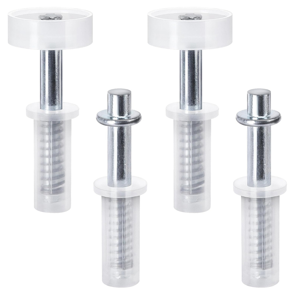 Saudism Bi-Fold Door Top Roller Guide Wheel And Pivot,Spring Loaded Bifold Hardware Kit Closet Repair Kit,A