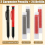 Mechanical Carpenter Pencil Set - 2 Pencils with 24PCS 2.8mm Refills & Built-in Sharpener,Construction 4