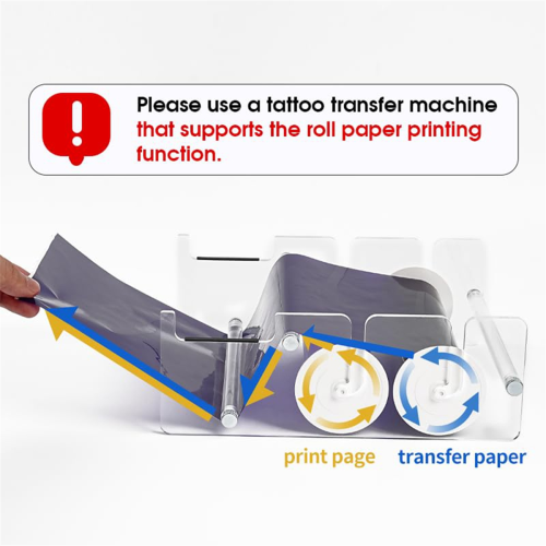 Transfer Paper - 95ft Tattoo Roll, Double Layer Thermal for Long Drawing Function Machine 2