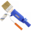 Multi-Angle Paint Brush Extender, Extension Pole Attachments with Two Brushes - Rotating Head, Secure Handle Grip, Walls 1