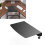 Clamp-on Corner Desk Connector Sleeve Plate, L Platform Extender Attachment, Mat - Black 10