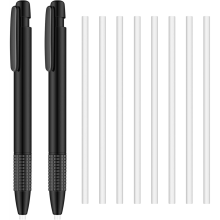 Retractable Eraser and Refill Mechanical 3.8mm Pen Style Art for Artists Drawing, Students Teachers 2PCS