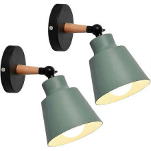 2 Packs Vintage Industrial Wall Sconces Ceiling Light Fixtures E27 Metal Adjustable Retro Indoor Wal