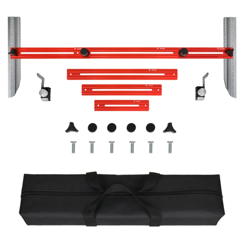 Stair Tread Template Tool Professional Shelf Scribe Measuring Jig for Risers Wall Partitions