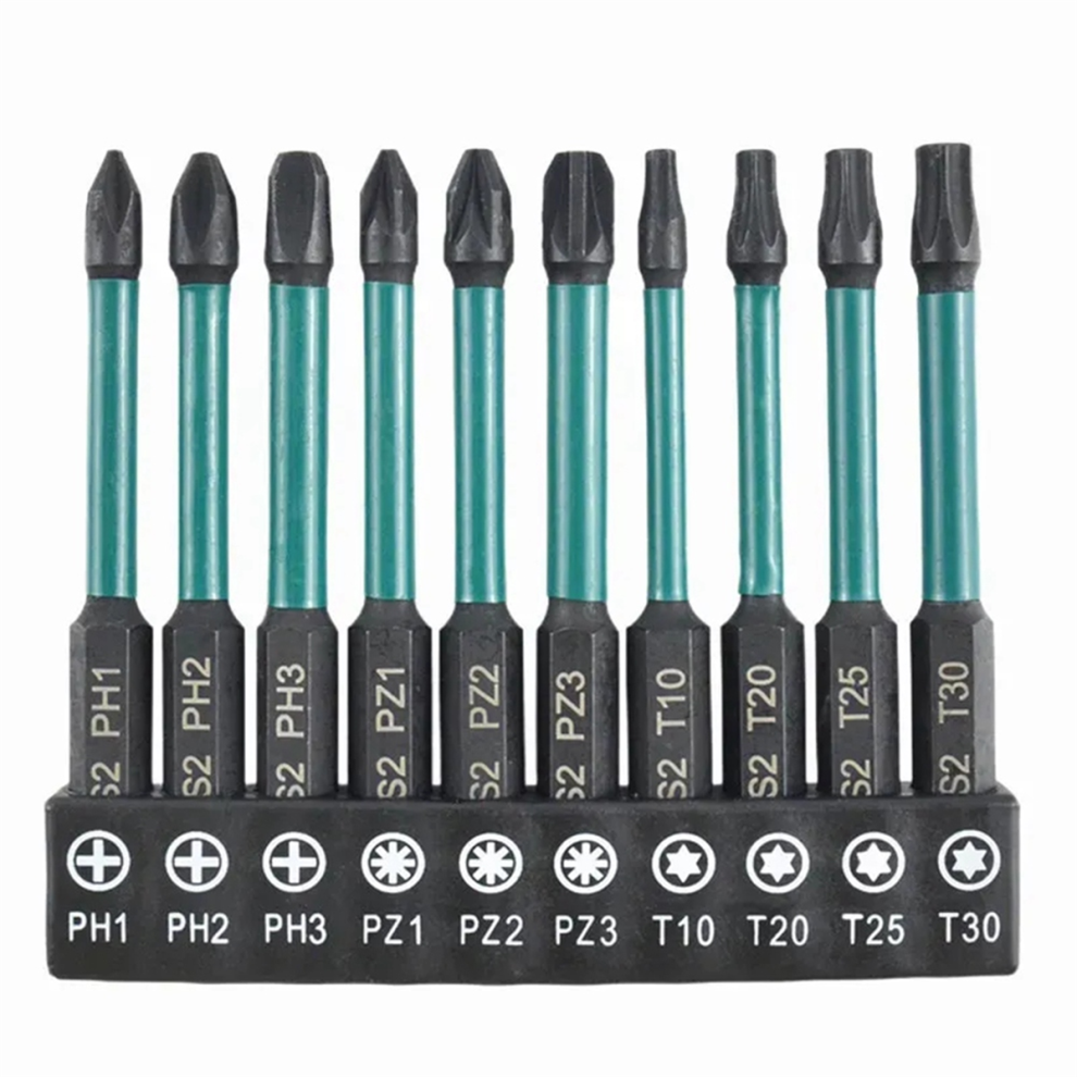 10 Pcs 70Mm Non-Slip Screwdriver Set Ph Pz Trox For Electricians Circuit Breaker And Socket Switches 4853680485898