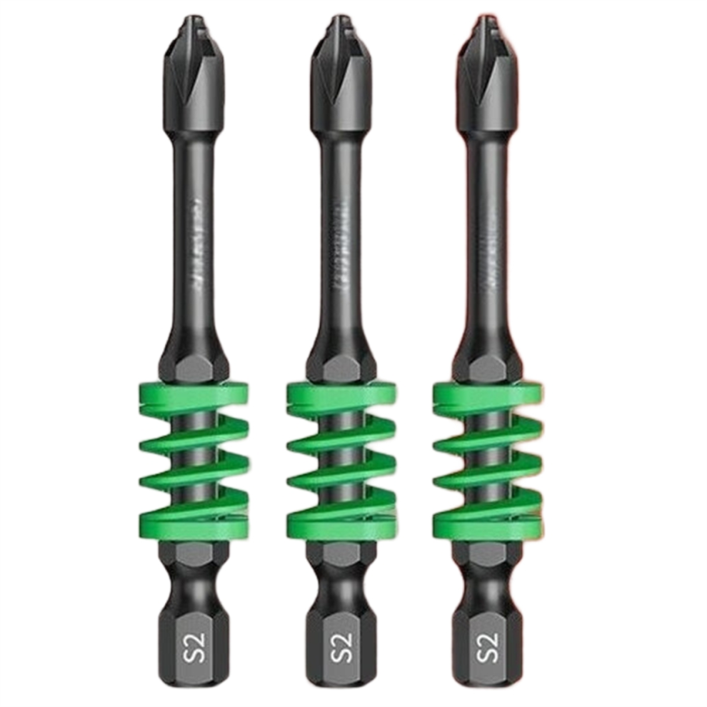 Magnetic Screwdriver Bits Non-Slip Shockproof Impact Hex Shank Alloy Steel 65Mm 3Pcs 4853680484624