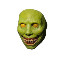 (Green) Horror Mask Scary Mask Smiling Demons Cosplay Costume Mask Creepy Evil Latex Mask Fast