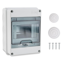 5 Way Circuit Breaker Box, IP65 Distribution Protection Box Cover Miniature Electrical