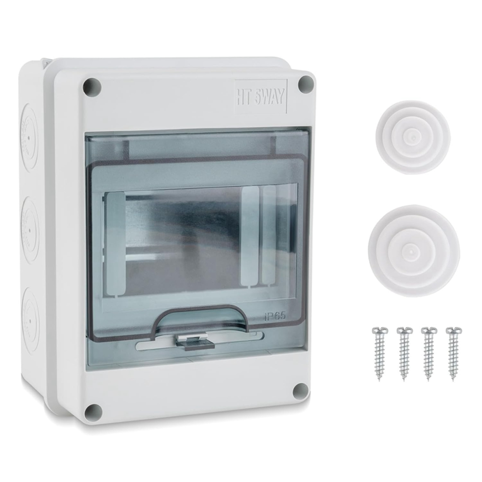 5 Way Circuit Breaker Box, Ip65 Distribution Protection Box Cover Miniature Electrical 4853680483788