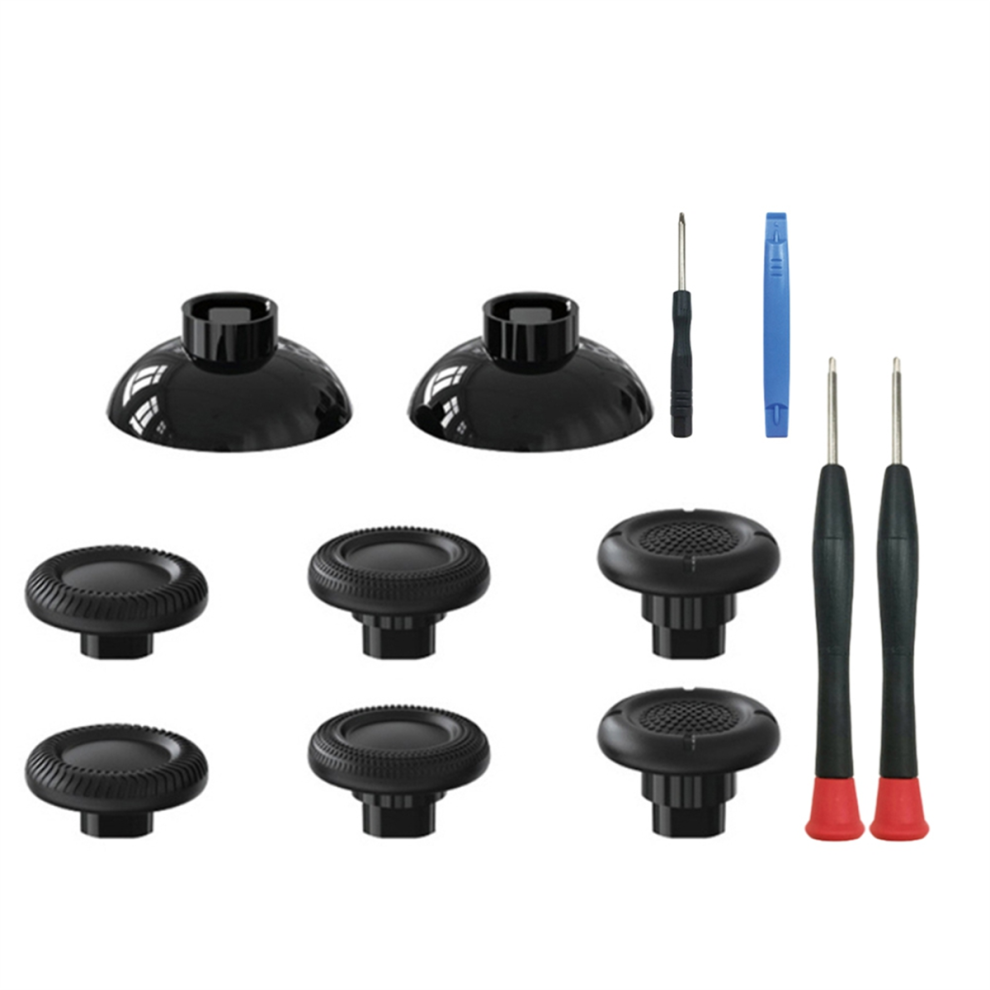 1Set 3D Joystick Caps For Thumbstick Analog Thumb Sticks Grip Cover Black 4853680481968