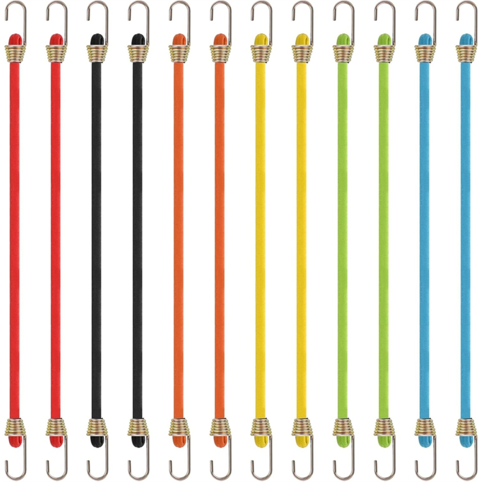 10 Inch Tensioning Rubber Straps,With Hooks Connectable Rope Tarpaulin Tensioner Tent For Attaching 4853680481616