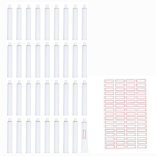 36Pcs Empty Aluminum Paint Tubes 20 Ml Blank Tube Toothpaste for Oil
