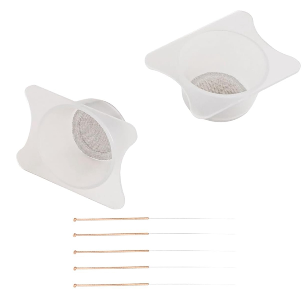 Airbrush Filter Cup, 2Pcs Special Paint Cup With 0.3Mm Sprays Needle - For 4853680486253
