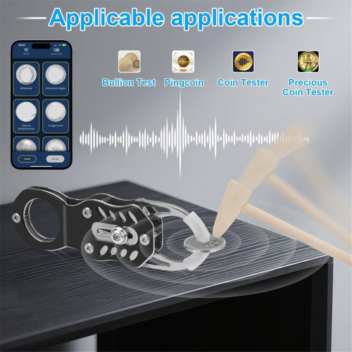 Pocket Coin Pinger Test Kit, - Verification Via Resonance and Size Comparison 2