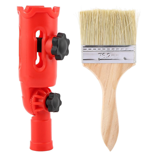 Multi-Angle Paint Brush Extender with Brush, Extension Pole Attachments for Painting Roller, Paints Edger Tool 1