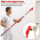 Multi-Angle Paint Brush Extender with Brush, Extension Pole Attachments for Painting Roller, Paints Edger Tool 4