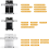 4pcs 70360 Locking Caster with Insert for 300 Grill Part S-310 S-320 E-310 E-320 S-330 7