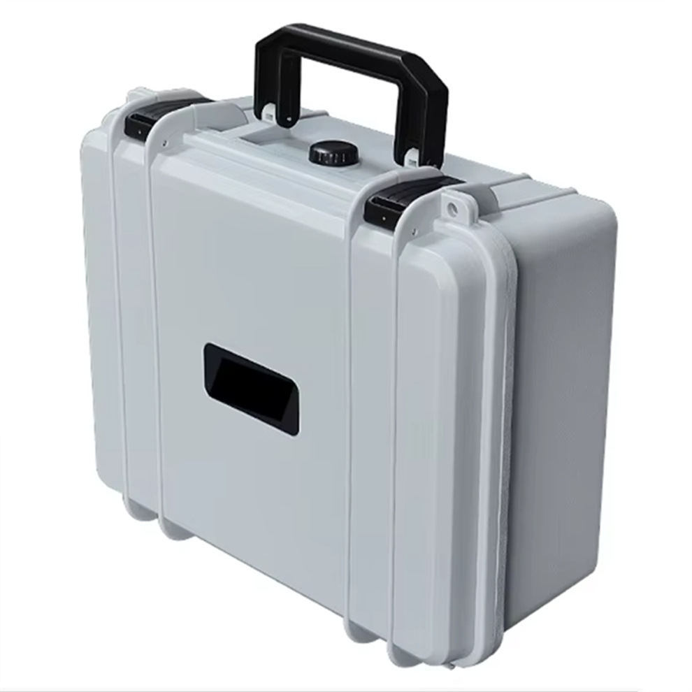 Portable Suitcase Thicken Plastic Hard Case Equipment Hardware Toolbox Large-Capacity Instrument Box With Grey 4853680493329