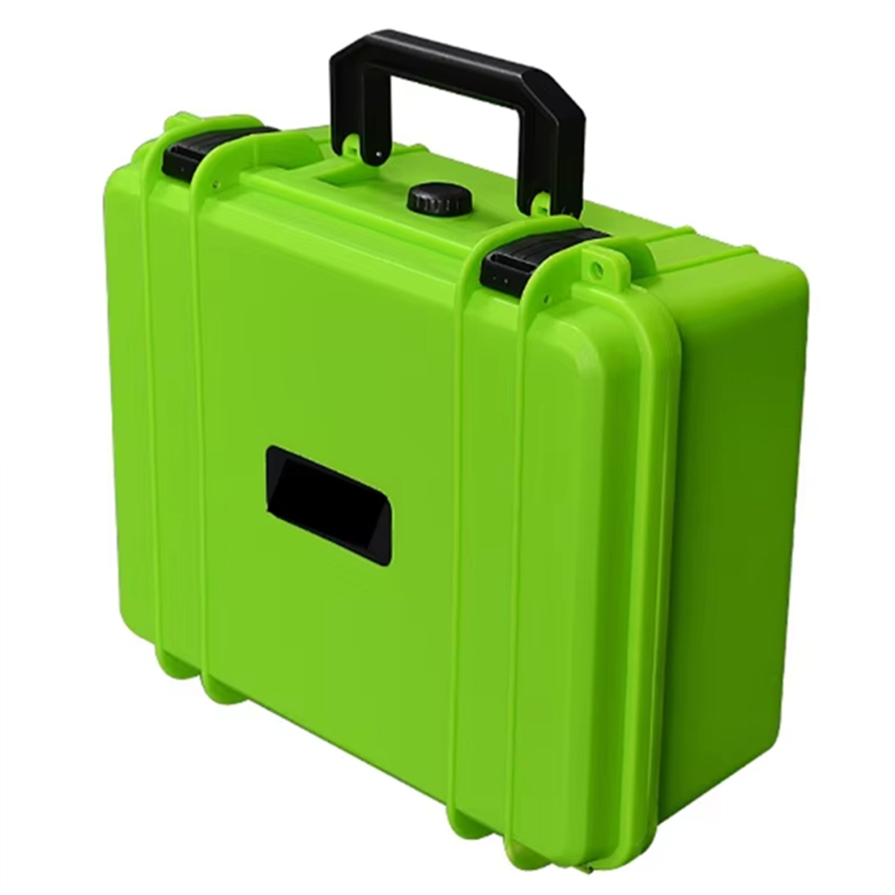 Portable Suitcase Thicken Plastic Hard Case Equipment Hardware Toolbox Large-Capacity Instrument Box With Green 4853680493312