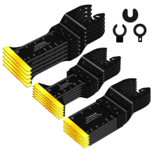 20PCS Titanium Oscillating Saw Blades Metal Cutting, Universal Multitool for Wood Plastics Metal,Tool Kits