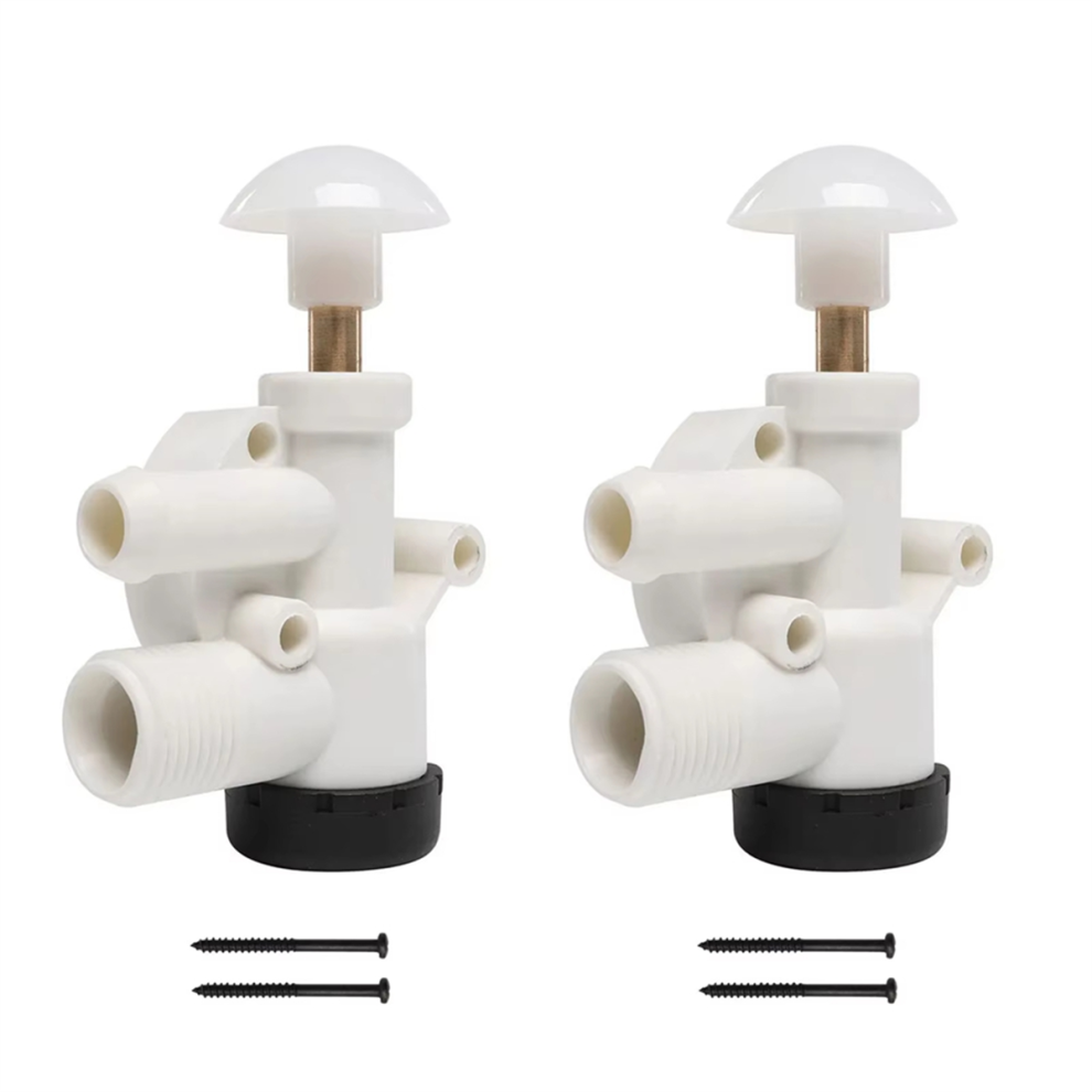 2Pcs 385314349 Rv Car Toilet Plastic Water Valve Kit For Sealand Vacuflush Toilets Repair Parts 4853680491486