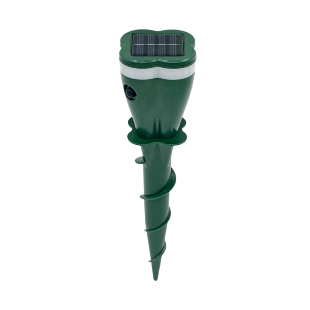 Saudism Solar Powered Waterproof Spiral Mole Repellent Ultrasonic Rodent/Snake/Bird Animal For Farm Courtyards