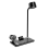 Multi-Functional Wireless Phone Charging Desk Lamp Bluetooth Sound Ambience Night Light Clock Reading Black 2