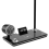 Multi-Functional Wireless Phone Charging Desk Lamp Bluetooth Sound Ambience Night Light Clock Reading Black 5