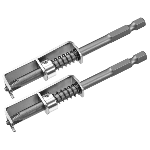 2 Pcs Spring-Loaded Screw Holder Bit, Anti-Drop Screwdriver Single-Hand Operation Bit for Electricians 1