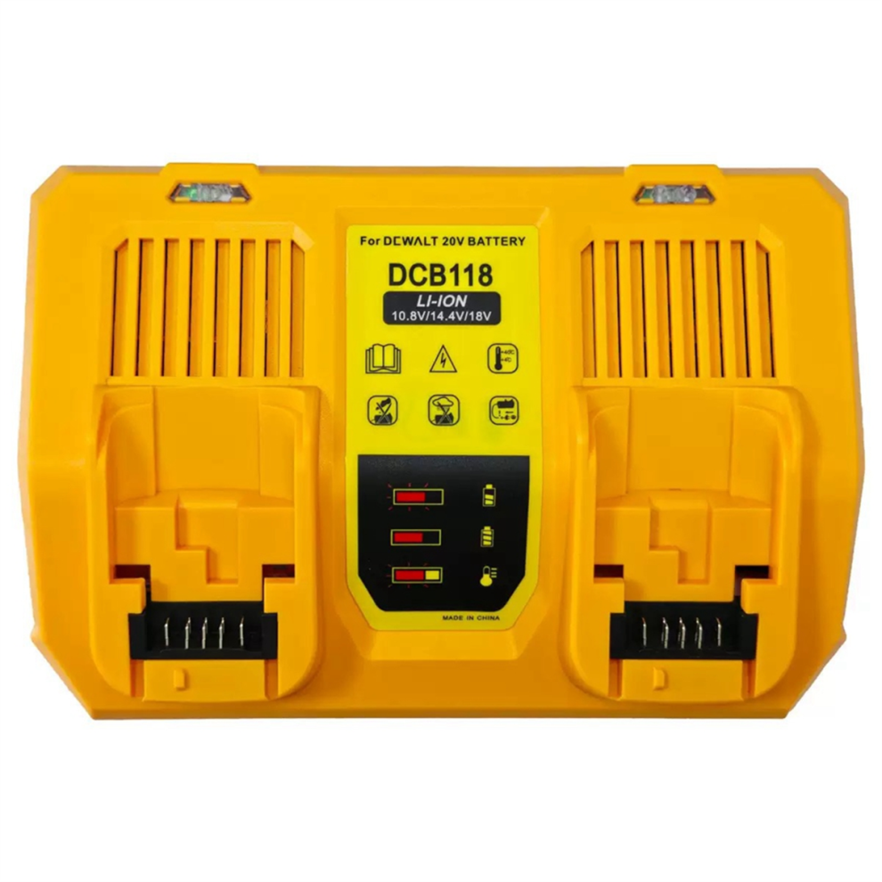 New Dcb118 Lithium Battery Charger For 10.8V/14V/18V/20V Fast 6A Dual Eu Plug 4853836125869