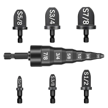 7Pcs Swaging Tool HVAC, Air Conditioner Copper Expander Tube Flaring Drill Pipe Repairing Tubing Set