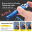 1 pcs Black Aluminum alloy Chalk Keeper Holder (blue) 8