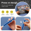 1 pcs Black Aluminum alloy Chalk Keeper Holder (blue) 6