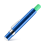 1 pcs Black Aluminum alloy Chalk Keeper Holder (blue) 4