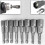 8pcs 1/4 inch Hex Magnetic Nut Driver Socket Set Metric Impact Drill Bits 6 to 13mm Adapter 3