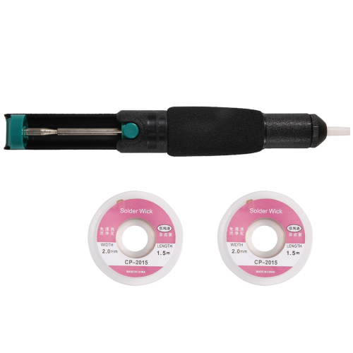 Solder Wick & Desoldering Pump Sucker 2pcs Braid (2mm Width, 1.5m Length) 1