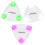 3pcs LED Luminous Guitar Picks Guitar Accessory Acoustic Folk Guitar Plectrum 1