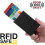 (Black, Black) RFID-safe card holder aluminum varying colors 2