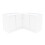 Comptoir de Ventes Verouillables en MDF Blanc à LED Ensemble Theseus B900 LM60 3