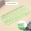 Green Plastic Circles Squares Hexagons Geometric Template Ruler 0-20cm 6