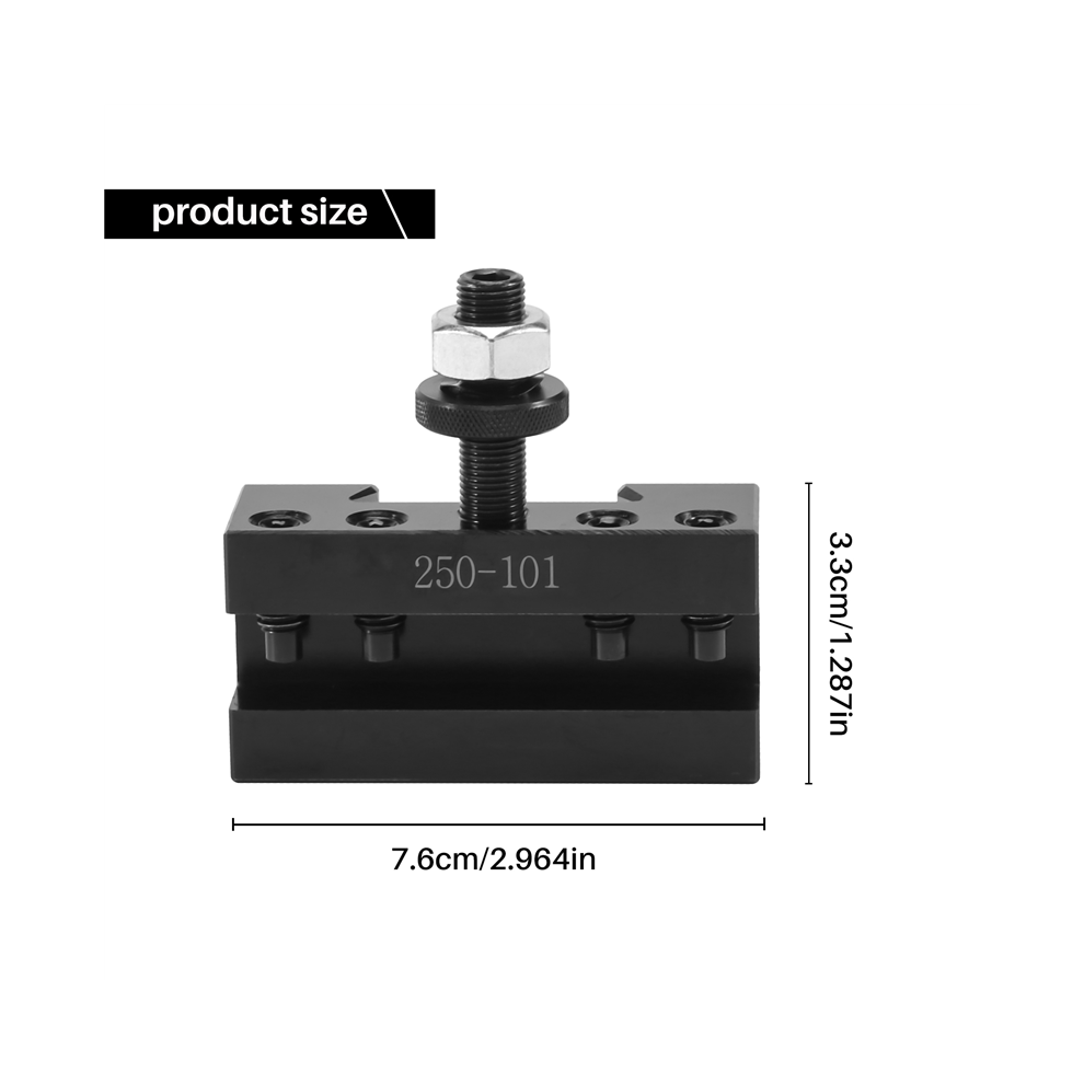 2Pcs Quick Change Turning And Facing Holder 250-101 For Lathe Tool Post 4851170497376