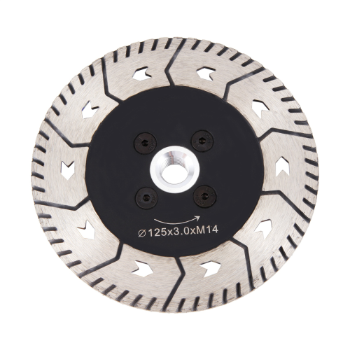125 x 2.8mm M14 Double-Sided Diamond Saw Blade Grinding Type With Flange