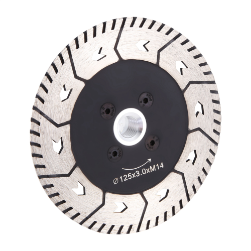 125 x 2.8mm M14 Double-Sided Diamond Saw Blade Grinding Type With Flange 2